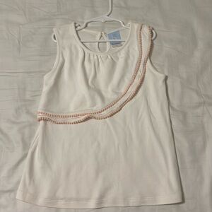 Beautiful white and pink sleeveless tank. Bella Bliss. Size 8. Gorgeous